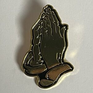 Praying Prayer Hands Religious Hat Pin Pins Faith Christian Bag Fitted Hats Gold